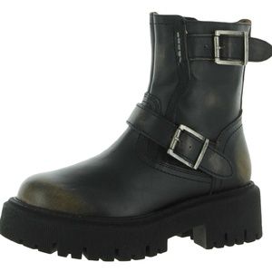 Steve Madden Excursion Black Distressed Boots